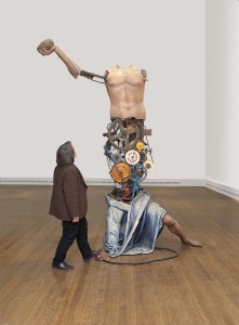 Kinetic sculpture of Saint Jerome, by Michael Landy,2012:  