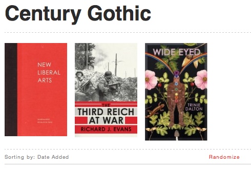 Book cover archive, filtered by typefact – century gothic