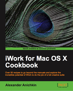 Cover of "iWork for Mac OS X Cookbook”