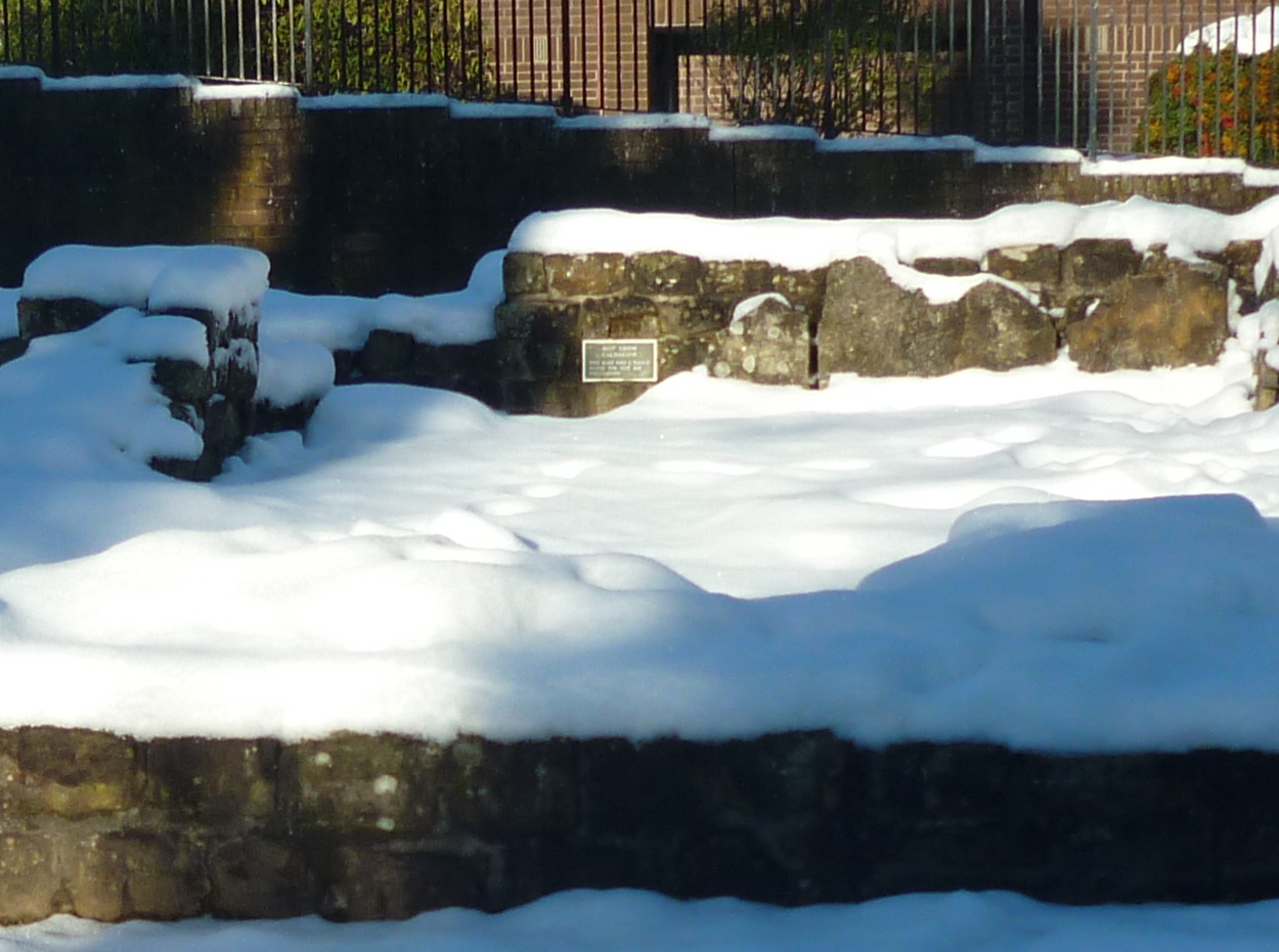 Snow at Roman Baths, Bearsden
