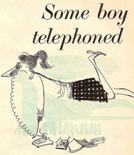 Some boy telephoned